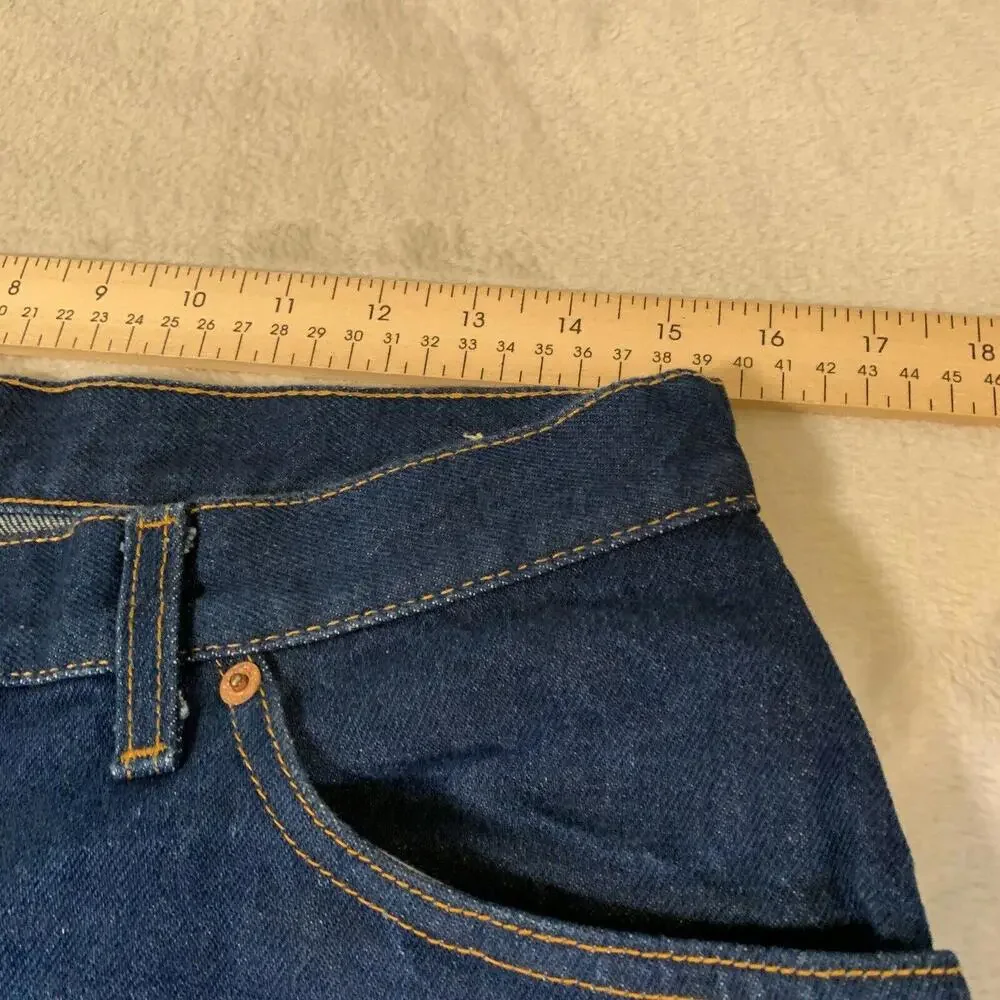 Levi’s 18505-0214 Jeans 30x36‎ Blue Vintage 80s High Rise Straight Leg Dark Wash